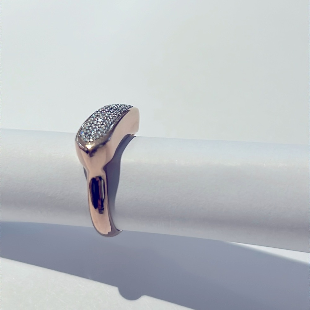 Diamond Monica Vander🌹Baja Rose Gold Ring🌹 - Picture 10 of 11